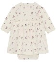 Blå Kjolebody I/e   Nostalgi Rose   Blå   62   Langermet Body Beige Bordeaux Hvit