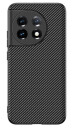 INCOVER One Plus 11 Karbon Plast & Kunstskinn Deksel - Svart / Grå