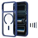 Tech-Protect Magmat Magsafe CC-etui til iPhone 17 Pro Max / 18 Pro Max – gjennomsiktig marineblå