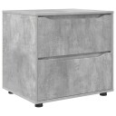 vidaXL Oppbevaringsskap 60 x 48 x 57 cm Konstruert tre Betonggrå