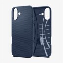 Spigen Liquid Air Marineblå Mobildeksel for iPhone 16