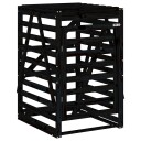  Søppeldunkskur svart 84x90x128,5 cm heltre furu