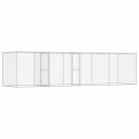 Vidaxl Hundebur Sølv 600 X 200 X 200 cm Galvanisert Stål