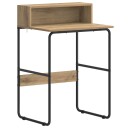 vidaXL Skrivebord med lagring Artisan eik 60 x 50 x 91 cm