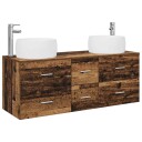 vidaXL Baderomsinnredningssett 3 stk. Gammelt tre 49,5 x 44,5 x 66 cm