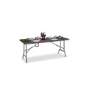 Sammenleggbart hagebord i trelook