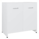 vidaXL Baderomsskap hvit 60x33x61 cm sponplate