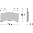 Bremseklosser sett BREMBO 07BB19SR