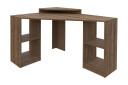 Skrivebord Zakkum 90x76,8x120 cm med oppbevaring   Brun