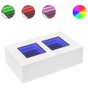  Salongbord med Infinity LED hvit 116x69x40 cm 8721102690969