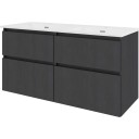 Sanibell Proline møbelpakke 121x46 cm sort eik