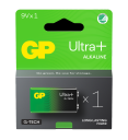 GP Ultra+ Alkalisk batteri 9v - LR6LF22/1604 - 9V