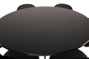 Venture Home Copenhagen Spisegruppe 140 cm Rund med 6 Velvet Stoler Sort/Guld