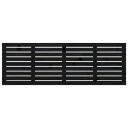 vidaXL Veggmontert sengegavl svart 166x3x63 cm heltre furu