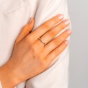 Mads Z Crown Trinity Ring 14 kt. Hvittgull 0,17 ct. 1641717-54 - Dame - White gold