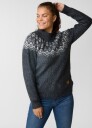 Swedemount Lofoten Wool Knit W Charcoal Melange 42 Trøyer