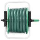 vidaXL Frittstående slangetrommel grønn med 20 m slange PVC