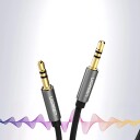 Ugreen 3,5 mm minijack lydkabel Hankjønn 3 m Sort