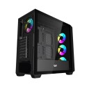 Darkflash DS900WD ATX Computer Case with 4 Fans   Kabinett   Svart