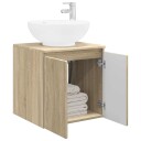  Vegghengt vaskeservant Sonoma eik 49,5 x 44,5 x 65 cm
