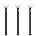 vidaXL Pullertlys med sensor 3 stk 120 cm svart IP44