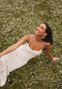 Bardot Adoni Crochet Midi Dress Beige 40