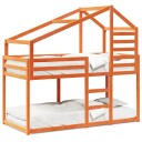  Køyeseng med tak voksbrun 90x190 cm heltre furu 8721102668647