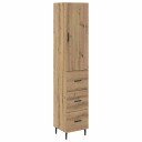  Høyskap med skuff Artisan Eik 34,5 x 34 x 180 cm Konstruert tre