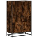  Highboard røkt eik 68x35x106,5 cm konstruert tre og metall 8721102841309