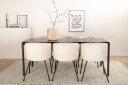 Venture Home Spisebord Pelle med 6 stk Berit Spisestol  