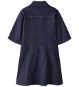 Name It Nkfember 2/4 Dnm Glitter Dress 1208 Lu   DARK BLUE DENIM   116