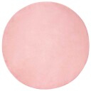 Skliikkerteppe i kunstig kaninpels OLITE Rosa Ø 80 cm Polyester