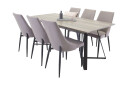 Venture Home Spisegruppe Granville med 4 Abran Stol Svart