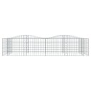  Buet gabion høybed 200x100x50 cm galvanisert jern