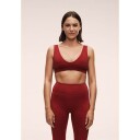 Casall Soft Touch Padded Sports Bra Maroon Red S