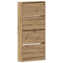  Sko skap Flott eik Konstruert tre 80 x 21 x 163.5 cm Holdbar