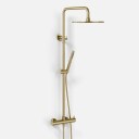 Arkilife Termostatsett Avao AABT900 S02 ø30cm Wellness Rain PVD Børstet Messing
