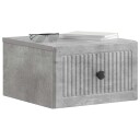  Vegghengt Nattbord med skuff 2 pcs Betonggrå 33 x 34,5 x 20 cm