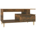 vidaXL Salongbord røkt eik 90x49x45 cm konstruert tre