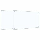 vidaXL Kjøkkenbakplate 2 pcs Gjennomsiktig 100 x 60 cm herdet glass