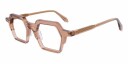 Databriller Lucille fra eo Selection Brun acetate rund Large