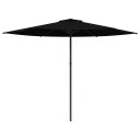 vidaXL Hageparasol 300 x 300 cm Polyester Rektangulær Svart