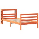  Sengeramme uten madrass voksbrun 75x190 cm heltre furu 3305836