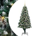  Kunstig juletre med 300 LED grønn 180 cm PVC og Stål og Plast