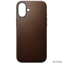 Nomad Modern Leather case brown - iPhone 16 Plus