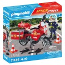 Playmobil Action - Fire Motorcycle & Oil Spill Incident