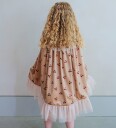 Mimi & Lula Cape Velvet Cherries BEIGE One Size