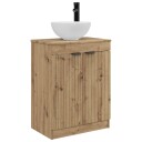  Badmøbel med vask Artisan eik 54 x 35 x 83 cm Konstruert tre