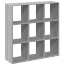 Romdeler bokhylle grå sonoma 102x29x103,5 cm konstruert tre