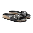 Birkenstock Sandaler Madrid Big Buckle Leoi Hex Svart
